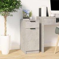 Berkfield Home Desk Cabinet Concrete Grey 33.5x50x75 cm Engineered Wood
