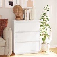 Berkfield Home Sideboard White 60x34x75 cm Solid Wood Pine | Size: 60 x 34 x 75 cm