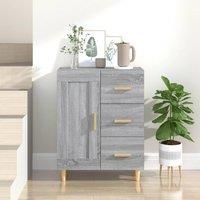 Berkfield Home Sideboard Grey Sonoma 69.5x34x90 cm Engineered Wood