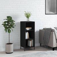 Berkfield Home Sideboard Black 34.5x32.5x90 cm Engineered Wood
