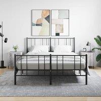 Berkfield Home Bedside Cabinets 2 pcs Grey Sonoma 40x40x50 cm Engineered Wood | Size: 40 x 40 x 50 cm