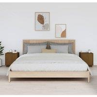 Berkfield Home Bedside Cabinets 2 pcs Honey Brown 40x34x45 cm Solid Wood Pine | Size: 40 x 34 x 45 cm