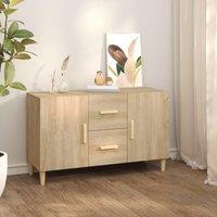 Berkfield Home Sideboard Sonoma Oak 100x36x60 cm Engineered Wood in Brown | Size: 100 x 36 x 60 cm