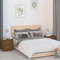 Berkfield Home Bedside Cabinets 2 pcs Honey Brown 40x34x45 cm Solid Wood Pine | Size: 40 x 34 x 45 cm