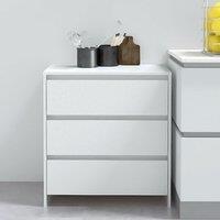 Berkfield Home Sideboard White 70x41x75 cm Engineered Wood | Size: 70 x 41 x 75 cm