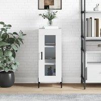 Berkfield Home Sideboard High Gloss White 34.5x34x90 cm Engineered Wood