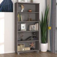 Berkfield Home Highboard HAMAR Solid Wood Pine Light Grey