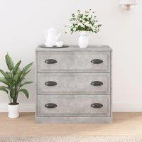 Berkfield Home Sideboard Concrete Grey 70x35.5x67.5 cm Engineered Wood