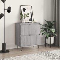 Berkfield Home Sideboard Grey Sonoma 60x35x70 cm Engineered Wood | Size: 60 x 35 x 70 cm