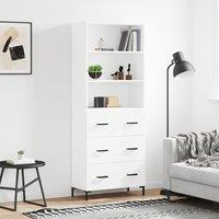 Berkfield Home Highboard White 69.5x34x180 cm Engineered Wood