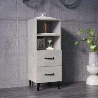 Berkfield Home Sideboard Concrete Grey 34.5x34x90 cm Engineered Wood