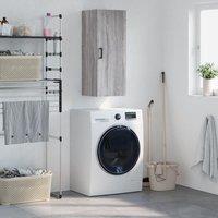 Berkfield Home Wall Mounted Cabinet Grey Sonoma 34.5x34x90 cm