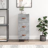 Berkfield Home Sideboard Concrete Grey 34.5x34x90 cm Engineered Wood