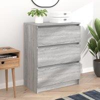 Berkfield Home Sideboard Grey Sonoma 60x35x76 cm Engineered Wood | Size: 60 x 35 x 76 cm
