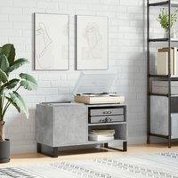 Berkfield Home Record Cabinet Concrete Grey 85x38x48 cm Engineered Wood | Size: 85 x 38 x 48 cm