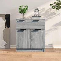 Berkfield Home Sideboard Grey Sonoma 60x30x70 cm Engineered Wood | Size: 60 x 30 x 70 cm