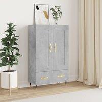 Berkfield Home Highboard Concrete Grey 69.5x31x115 cm Engineered Wood
