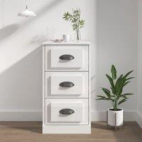 Berkfield Home Sideboard High Gloss White 36x35.5x67.5 cm Engineered Wood