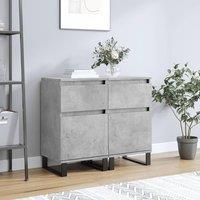 Berkfield Home Sideboards 2 pcs Concrete Grey 40x35x70 cm Engineered Wood | Size: 40 x 35 x 70 cm