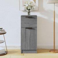 Berkfield Home Sideboard Grey Sonoma 30x30x70 cm Engineered Wood | Size: 30 x 30 x 70 cm