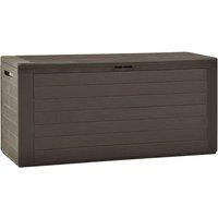 Berkfield Home Garden Storage Box Brown 116x44x55 cm | Size: 116 x 44 x 55 cm
