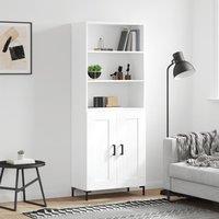 Berkfield Home Highboard White 69.5x34x180 cm Engineered Wood