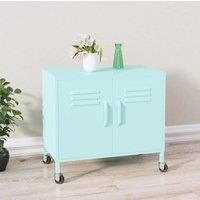 Berkfield Home Storage Cabinet Mint 60x35x56 cm Steel in Green | Size: 60 x 35 x 56 cm
