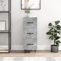 Berkfield Home Sideboard Concrete Grey 34.5x34x90 cm Engineered Wood