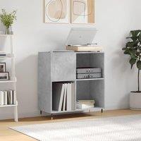 Berkfield Home Record Cabinet Concrete Grey 84.5x38x89 cm Engineered Wood