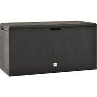 Berkfield Home Garden Storage Box Anthracite 114x47x60 cm in Black | Size: 114 x 47 x 60 cm