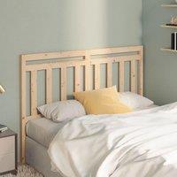 Berkfield Home Bed Headboard 156x4x100 cm Solid Wood Pine in Brown | Size: 156 x 4 x 100 cm