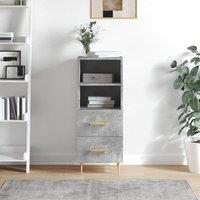 Berkfield Home Sideboard Concrete Grey 34.5x34x90 cm Engineered Wood