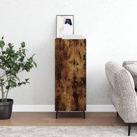 Berkfield Home Sideboard Smoked Oak 34.5x34x90 cm Engineered Wood in Brown