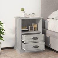 Berkfield Home Bedside Cabinets 2 pcs Grey Sonoma 43x36x60 cm | Size: 43 x 36 x 60 cm