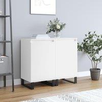 Berkfield Home Sideboards 2 pcs White 40x35x70 cm Engineered Wood in Black | Size: 40 x 35 x 70 cm