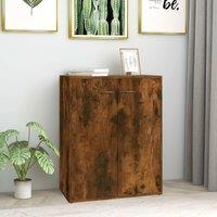 Berkfield Home Sideboard Smoked Oak 60x30x75 cm Engineered Wood in Brown | Size: 60 x 30 x 75 cm