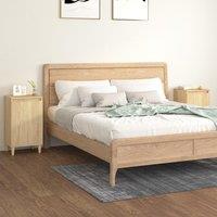 Berkfield Home Bedside Cabinets 2 pcs Sonoma Oak 40x35x70 cm Engineered Wood in Brown | Size: 40 x 35 x 70 cm