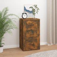 Berkfield Home Sideboard Smoked Oak 40x33x70 cm Engineered Wood in Brown | Size: 40 x 33 x 70 cm