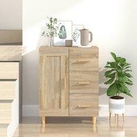Berkfield Home Sideboard Sonoma Oak 69.5x34x90 cm Engineered Wood in Brown