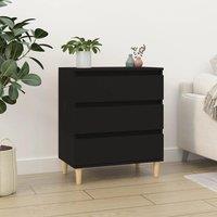 Berkfield Home Sideboard Black 60x35x70 cm Engineered Wood | Size: 60 x 35 x 70 cm