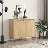 Berkfield Home Sideboards 2 pcs Sonoma Oak 40x35x70 cm Engineered Wood in Brown | Size: 40 x 35 x 70 cm
