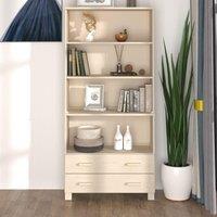 Berkfield Home Highboard HAMAR Solid Wood Pine Honey Brown