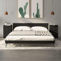 Berkfield Home Bedside Cabinets 2 pcs Black 40x36x65 cm | Size: 40 x 36 x 65 cm