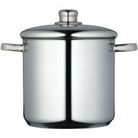 MasterClass Stainless Steel 5.5 Litre Stockpot in Grey