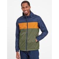 TOG24 Men's 'Craven' Colour Block Waterproof Jacket in Khaki | Size: 3XL