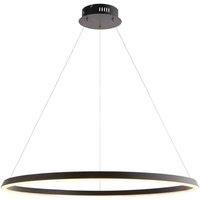Netlighting Staten Integrated Led Pendant Light Matt Black White Silicone