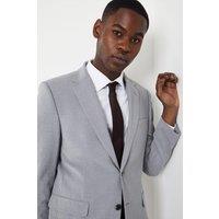 Burton Men's Light Grey Tailored Fit Essential Suit Jacket | Size: 46R