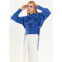 House of Holland Women's Blue Star Jumper | Size: 8