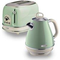 Ariete Jug Kettle & 2 Slice Toaster Set in Green