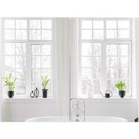 HOMCOM Bathroom Mirror Cabinet Wall Mounted, 80 x 15 x 60 cm, White | Size: 80 x 15 x 60 cm